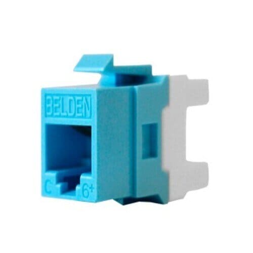 JACK RJ45 CAT 6 UTP TIPO KEYSTONE AZUL