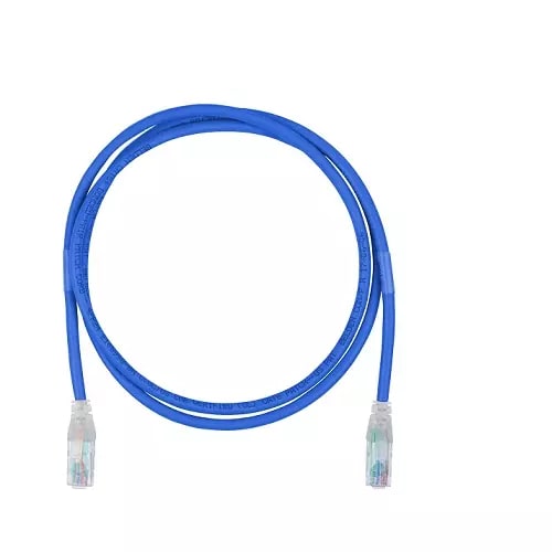CABLE DE PARCHE ROJO PATCH CORD UTP CAT 6 AZUL 7 PIES BELDEN PATCHCORD UTP CAT6 BELDEN C601106007 FORRO PVC AZUL