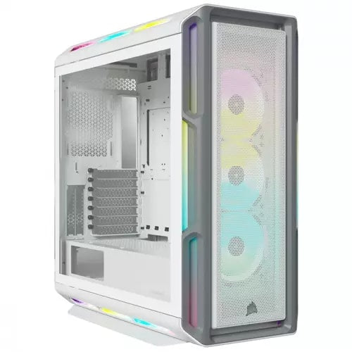 GABINETE CORSAIR ICUE 5000T RGB MEDIA TORRE BLANCO TG ATX 3 VENTILADORES