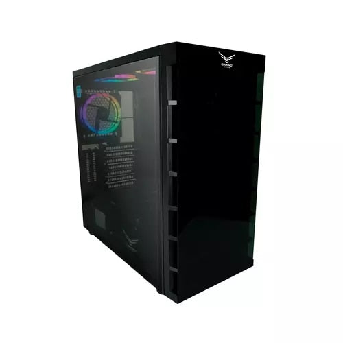 Gabinete Naceb Orion Cristal Templad RGB Full Tower ATX Negro