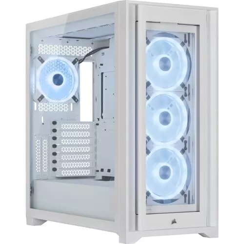 GABINETE CORSAIR ICUE 5000X RGB QL EDICION MEDIA TORRE BLANCO TG