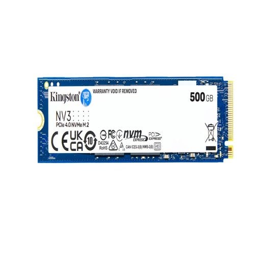 SSD ESTADO SÓLIDO KINGSTON 500G NV3 M.2 2280 NVMe SSD Hasta 3000 MB/s