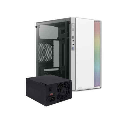GABINETE ACTECK MINI TORRE FUSION II GI440/MAX MB M-ATX FUEN