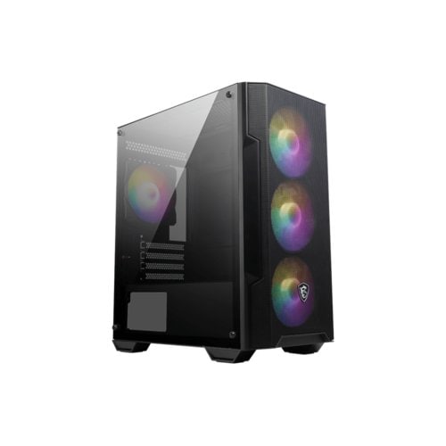 GABINETE MSI MAG FORGE M100A NEGRO MICRO TORRE MATX 4 FAN RGB
