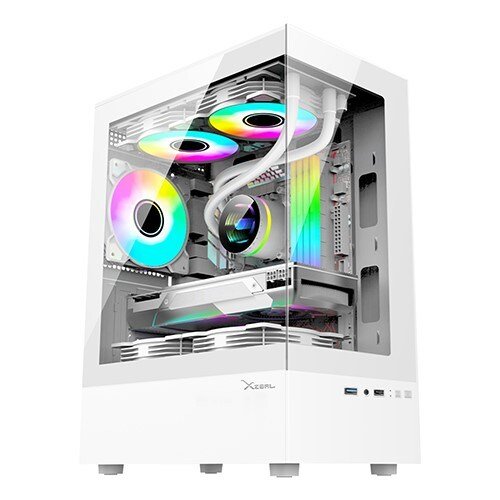 GABINETE GAMER XZEAL X-ZYNERGY M-ATX / ITX /USB 1X3.0 / 1X1.0 / RGB BLANCO