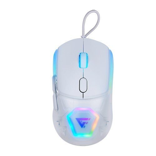 Ratón Gamer Game Factor Óptico MOG530, Alámbrico, USB, 12.000DPI, Blanco