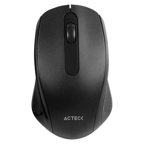 Mouse Acteck Inalámbrico Optimize MI240 / 2.4 GHz / Hasta 1200 DPI / 2 Botones / Slim / 2x Bat AAA Incluida / Essential Negro