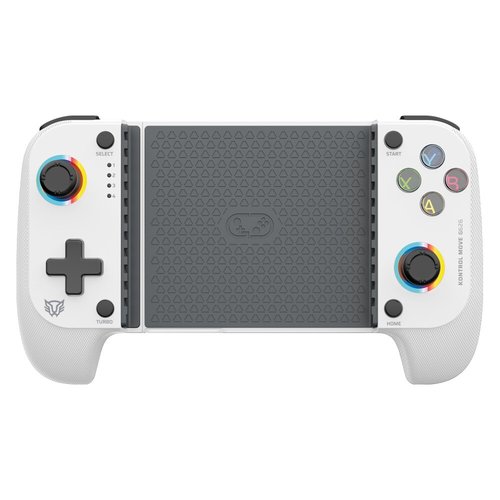 Gamepad Balam Rush para Móvil Inalámbrico Kontrol Move G626 / Bluetooth 5.0 / Compatible con Android + IOS + Botones Mecánicos + Gatillos Sensibles + Funciones Turbo + RGB / Recargable / Legend Blanco