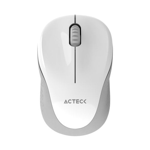 Mouse Acteck Inalámbrico Optimize Trip MI480 / 2.4 GHz / Hasta 1600 DPI / 2 Botones / Ultra Portable / 1xBat AA Incluida / Advanced Blanco