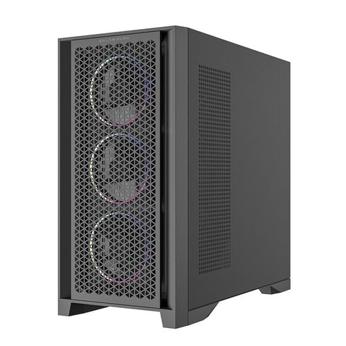 Gabinete Gamer Balam Rush Media Torre Carbono Polar Twin Mate 9900 / Max MB ATX / GPU 420 mm / 1x USB tipo C 3.1 + 1x USB 3.0 + 1x USB 2.0 + Audio + 4x Ven + 1x Ven Inferior Ajustable ARGB / Panel Izq Cristal + Panel Frontal Malla - Cristal / Legend Negro