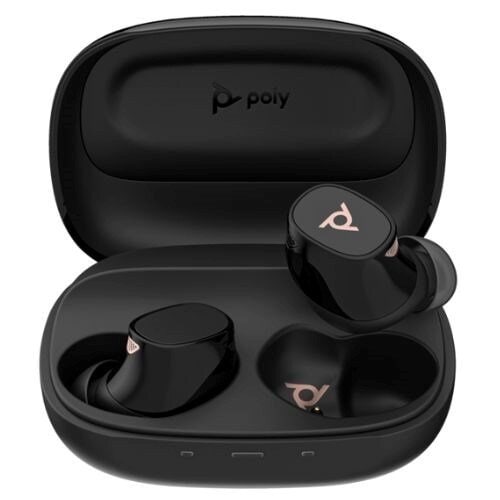 Auriculares Poly Voyager Free 20 negros + estuche de carga básico