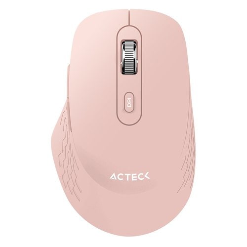 Mouse Acteck Inalámbrico Optimize Flow MI480 / 2.4 GHz / Hasta 1600 DPI / 5 Botones / Diseño Elegante / 2x Bat AAA Incluida / Advanced Rosa