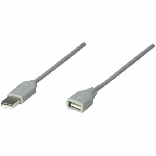 CABLE DE EXTENSIÓN USB 1.8M GRIS - Extremo Secundario: 1 x USB Tipo A