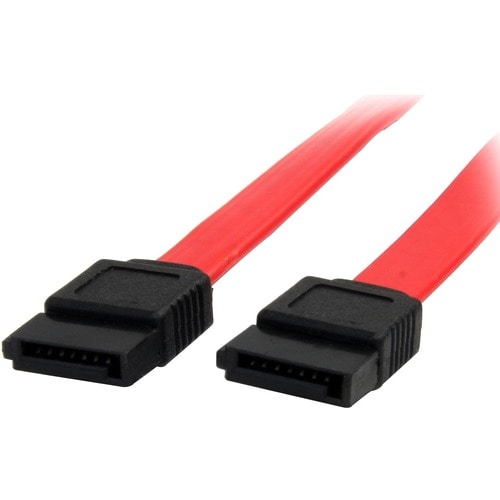 Cable SATA 0.45m - Rojo - 18in Pulgadas Cable Serial ATA - Cable para Disco Duro, Carcasa para computdora, Servidor, Workstation - 6Gbit/s - Rojo