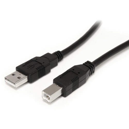 Cable USB A 2.0 a USB B Activo de 9m para Impresora - Cable Extensor - Adaptador Negro