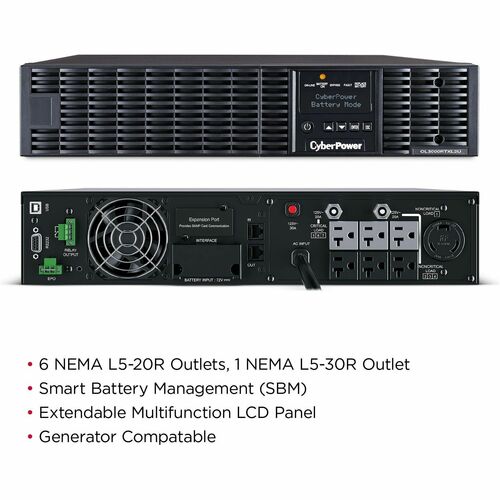 UPS en línea de doble conversión CyberPower OL3000RTXL2U - 3kVA/2.70kW