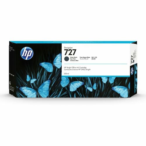 HP 727 negro mate 300ml Tinta amplio formato C1Q12A