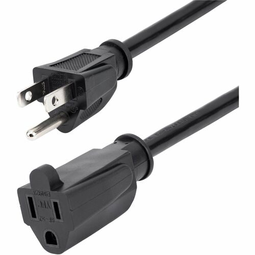 Cable de extensión de alimentación de 2m, NEMA 5-15R a NEMA 5-15P, 13A 125V, 16AWG, Cable de extensión de corriente