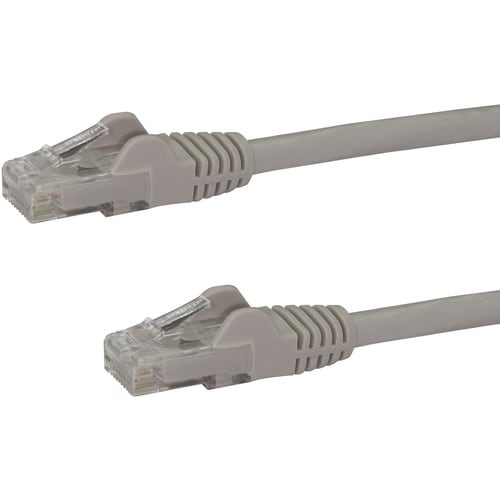 Cable de 10m Gris de Red Gigabit Cat6 Ethernet RJ45 sin Enganche