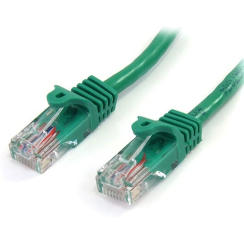 Cable de 2m Verde de Red Fast Ethernet Cat5e RJ45 sin Enganche
