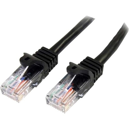 Cable de 5m de red Ethernet Cat5e RJ45 sin traba snagless - Negro