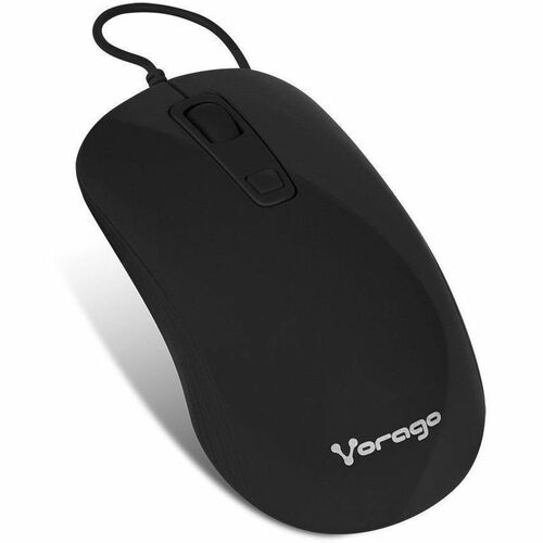 Ratón Vorago MO-102 - USB Tipo A - Óptico - 3 Botón(es) - Negro - Cable - 1600 dpi - Rueda de desplazamiento