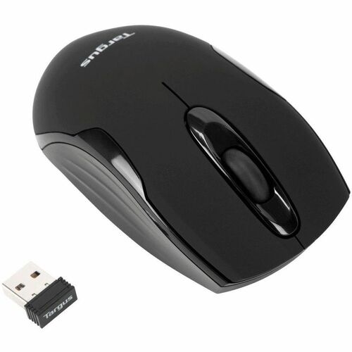 Ratón Targus W575 - Radiofrecuencia - USB - Óptico - 3 Botón(es) - Negro - Inalámbrico - 1600 dpi - Rueda de desplazamiento - Simétrico