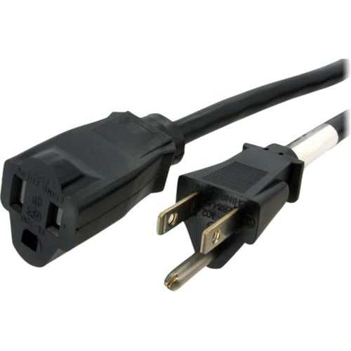 Cable de 1.8m de Extensión de Alimentación de Servicio Pesado, Cable Prolongador NEMA 5-15R a NEMA 5-15P, 15A 125V, 14AWG, UL