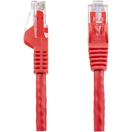 Cable de Red Ethernet Cat6 Snagless de 3m Rojo - Cable Patch RJ45 UTP