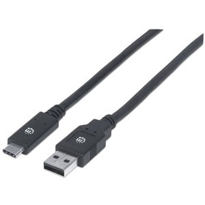 Cable USB-C V3.1, CA 2.0M Negro - 5Gbit/s - Apantallado