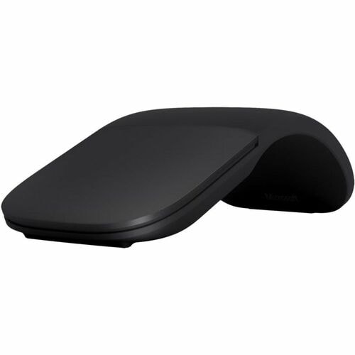 Ratón de viaje Microsoft Surface Arc - Bluetooth - Canal azul - Negro - Inalámbrico - 5 m - 1000 dpi - Compatible con pilas AAA