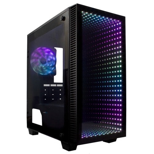 GABINETE GAME FACTOR CSG560 ÓPTICO, MICRO ATX, VIDRIO, RGB, 1 VENTILACIÓN 120MM RGB S/FTE