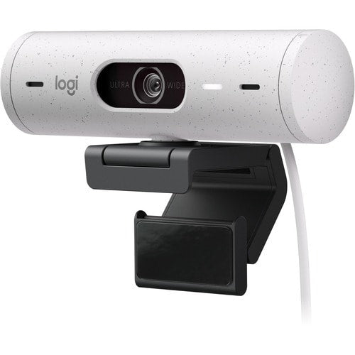 Cámara Web Logitech BRIO - 4Megapíxel - 60fps - Blanco - USB Tipo C - 1920 x 1080 Vídeo - Auto-foco - 90° Ángulo - 4x Zoom Digital - Micrófono - Para Portátil, Pantalla, Monitor