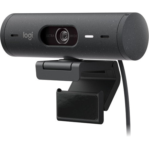 Cámara Web Logitech BRIO - 4Megapíxel - 60fps - Grafito - USB Tipo C - 1920 x 1080 Vídeo - Auto-foco - 90° Ángulo - 4x Zoom Digital - Micrófono - Para Portátil, Pantalla, Monitor