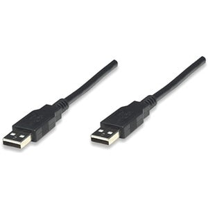 Cable USB V2.0 Aa 1.8M, Negro - Cable para Portátil