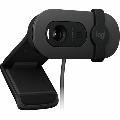 Cámara Web Logitech BRIO 100 - 2Megapíxel - 30fps - Grafito - USB Tipo A - Full HD - 1920 x 1080 Vídeo - Foco Estático - 58° Ángulo - Micrófono - Windows, macOS, macOS 10.15, Windows 10