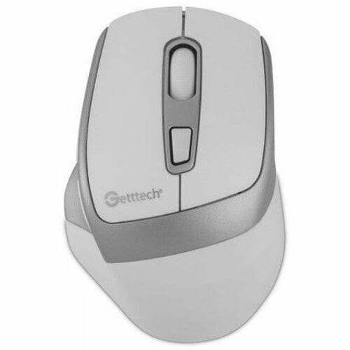 RATÓN INALÁMBRICO GETTTECH 6D PARA OFICINA (BLANCO/PLATA)