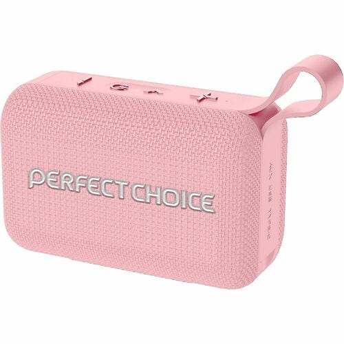 Perfect Choice Azucarado Pórtatil Bluetooth Sistema de Altavoces - 10W RMS - Rosa - Batería Recargable - USB - 1