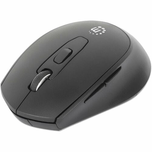 Manhattan MW6200 Tamaño completo Mouse - Radiofrecuencia - USB Tipo A - Óptico - 6 Botón(es) - Negro - Inalámbrico - 10m - 2.40GHz - 1600 dpi - Rueda de desplazamiento - Diestro - Soporta 1 x AA Batería