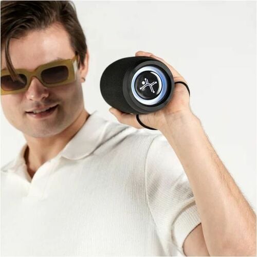 Perfect Choice Pórtatil Bluetooth Sistema de Altavoces - 30W RMS - Negro - Batería Recargable - USB - 1 Pieza