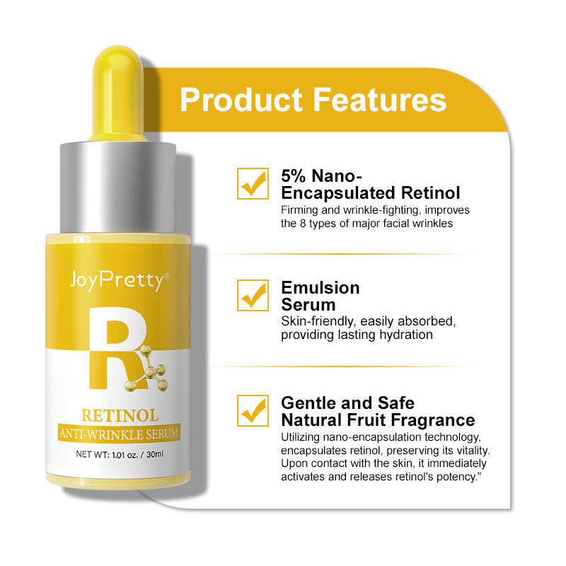 Set de 2 sueros faciales con vitamina C y retinol (30 ml x 2 unidades): sueros para hidratar, rejuvenecer y mejorar la piel áspera con escualano vegetal.
