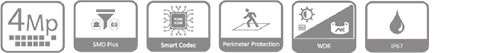 Cámara de red IP Dahua IPC-HFW2441S-S IPC-HFW2841S-S de 4 MP, 4K y 5 MP; Monitor Wizsense SMDplus Mini PoE con micrófono IP67 IPC-HFW2541S-S