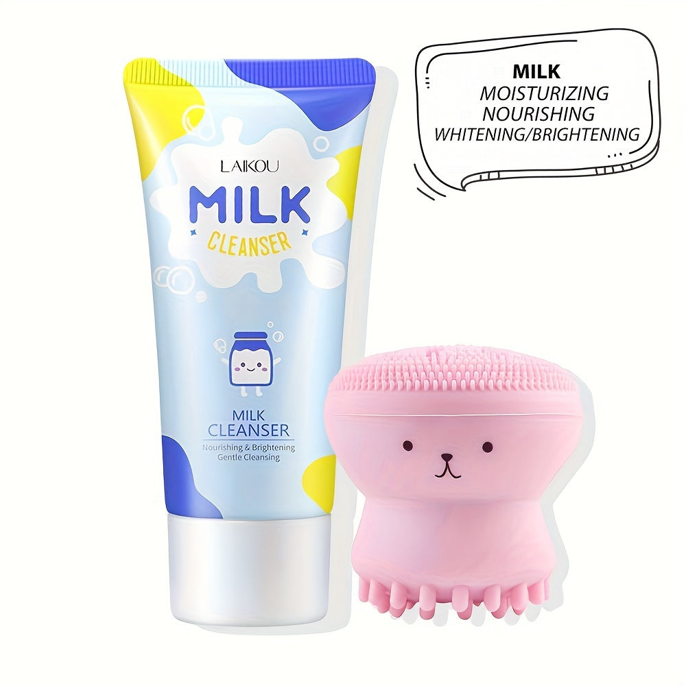 50g LAIKOU Japan Sakura Foam Cleanser - Brightening Cherry Blossom Face Wash for All Skin Types, Oil Control, Moisturizing, Fresh Scent, Salicylic Acid, Vitamin C, Formaldehyde Free, Gentle and Non-Irritating Facial Skin Care