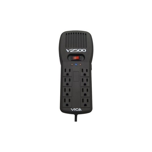VICA V2500 REGULADOR ELECTRÓNICO DE VOLTAJE, capacidad de 2500VA / 1500W