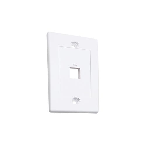 TAPA DE PARED FRONTAL PLACA 1 PUERTO BLANCO