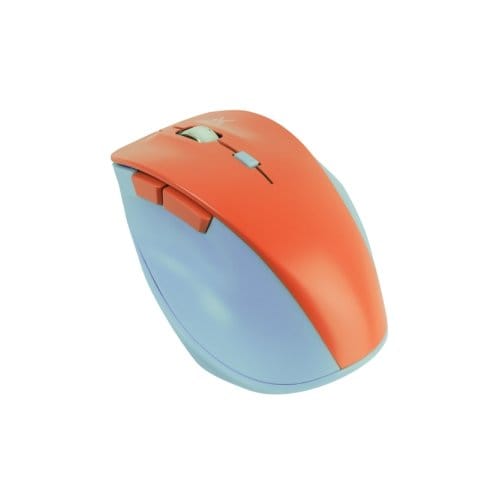 Mouse Inalámbrico Clic Silencioso Conector USB 1600 DPI Pulgar AZUL-MAMEY| ELECCIÓN PERFECTA