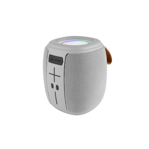 Bocina Bluetooth Inalámbrica Luz LED Función TWS Novel Drum Gris | ELECCIÓN PERFECTA