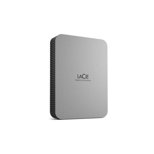 Disco Duro Externo Portatil 5TB USB 3.2 Tipo USB-C, LaCie Mobile Drive, s Windows & macOS , Plateado Luna 2 Años de Garantia, Incluye Cable USB-C