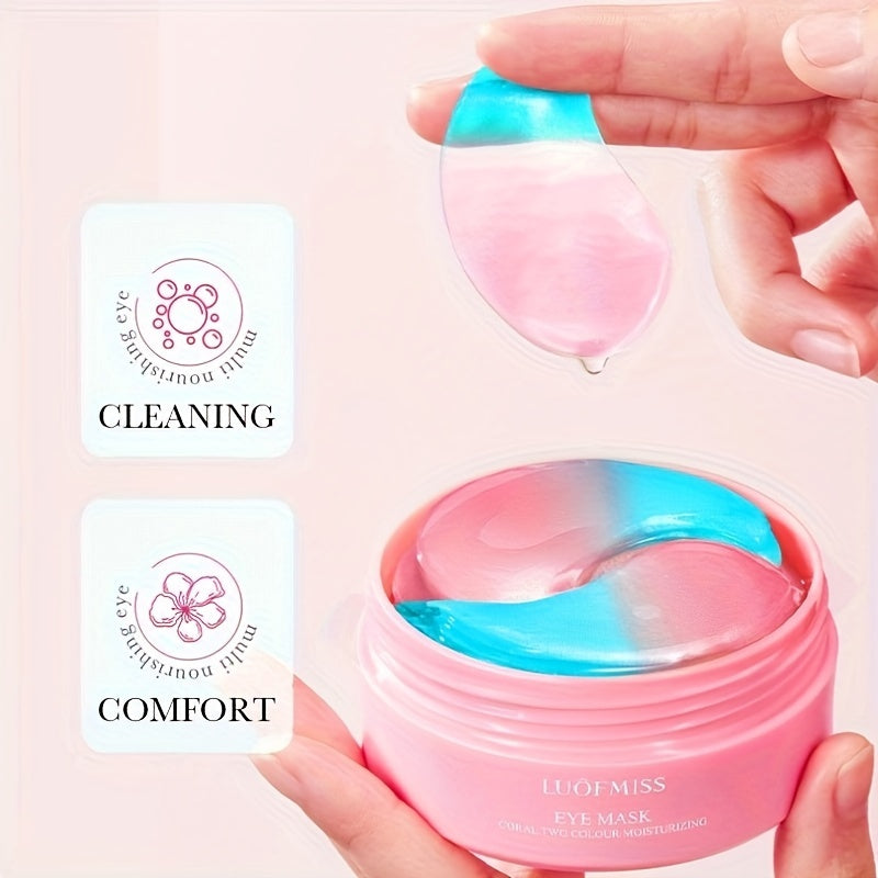 60 mascarillas para ojos, hidratantes, reafirmantes y rejuvenecedoras para el cuidado de la piel debajo de los ojos.