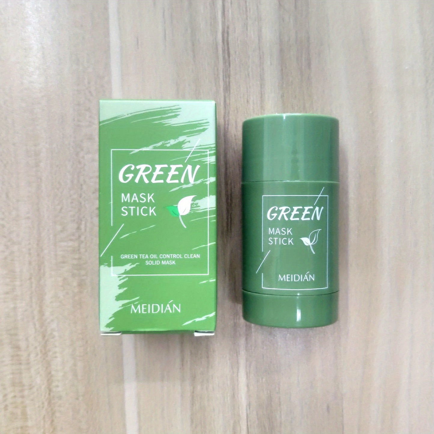 Mascarilla de té verde limpiadora, mascarilla de arcilla purificante, mascarilla de control de grasa para el acné, mascarilla facial de berenjena para el cuidado de la piel para hombres y mujeres, cuidado diario con escualano vegetal.